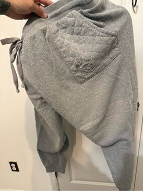 Disney Light Gray Quilted Pocket Mickey Joggers